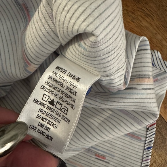 Robert Graham Shipping Lines Cotton Blend Classic Fit Button Down Shirt NWT MED - Picture 8 of 10
